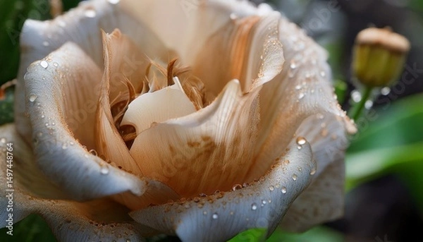 Obraz 雨に濡れた美しい花／Reference Image