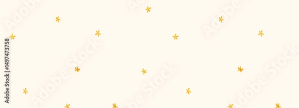 Fototapeta Cute delicate floral pattern. textured small yellow floral pattern for fabrics,wallpaper,design
