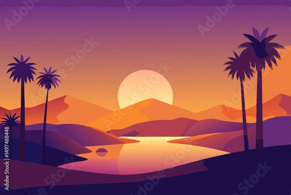 Obraz sunset on the beach