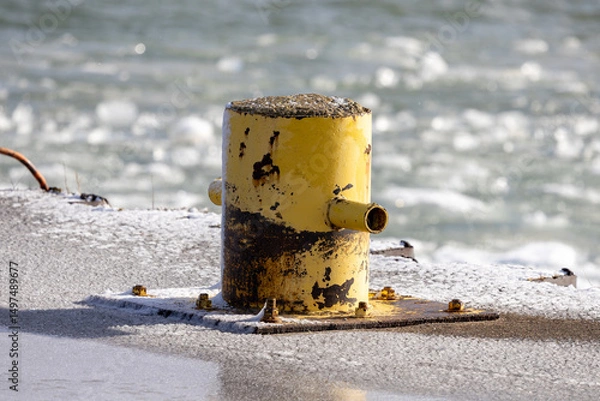 Obraz Boat Tie in Winter