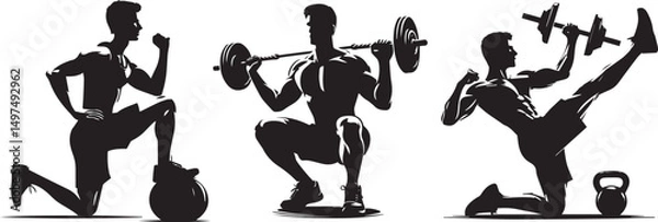 Fototapeta activity silhouette vector