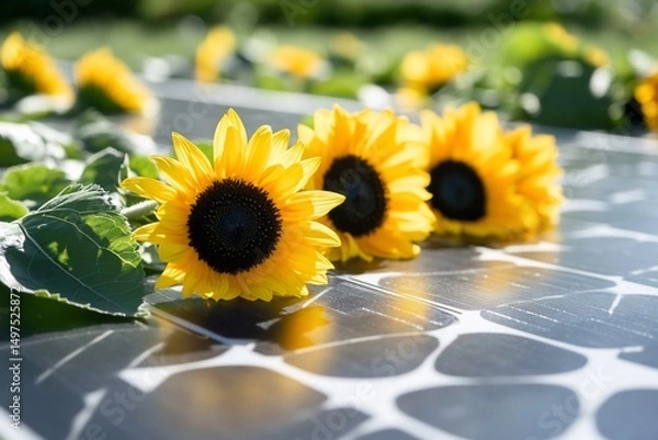 Obraz sunflowers in a field