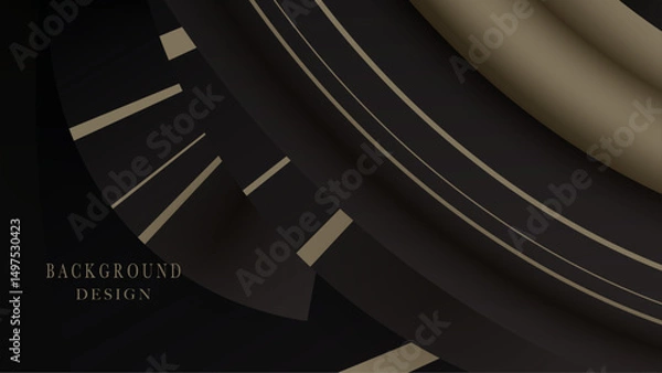 Fototapeta Abstract background featuring smooth curves and a rich color palette