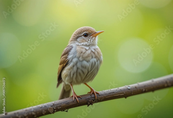 Fototapeta Lovely Bird with Soft Bokeh Background in Nature