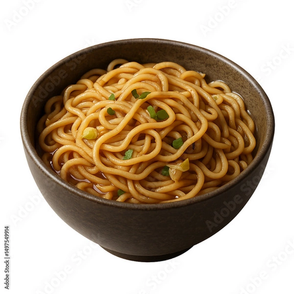 Obraz bowl of noodles isolated on transparent or white background png