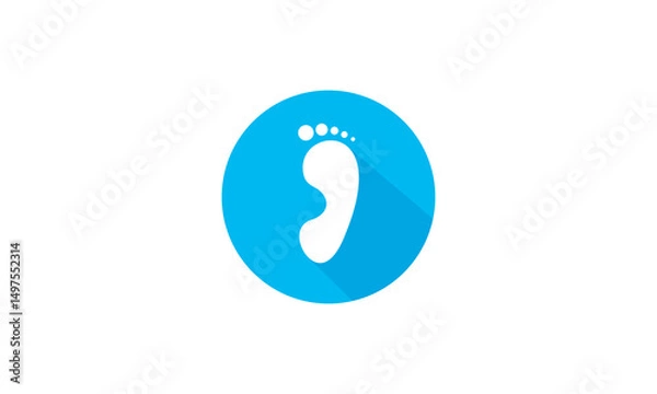 Obraz Blue Footprints Design