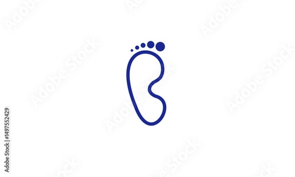 Obraz Footprints Blue