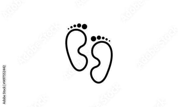Obraz Footprints Logo