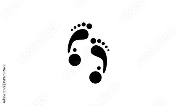 Obraz Vector Footprints