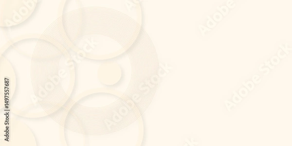 Fototapeta Abstract white circle background vector illustration.white monochromatic art deco vector seamless pattern. Geometric elements pattern.geometric background ideal for presentations, digital designs ETC.