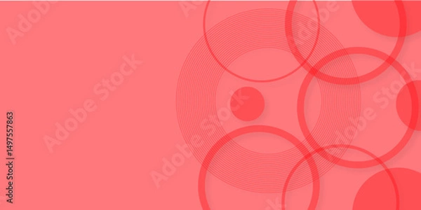 Fototapeta Abstract pink circle background vector illustration.Pink monochromatic art deco vector seamless pattern. Geometric elements pattern.geometric background ideal for presentations, digital designs ETC.