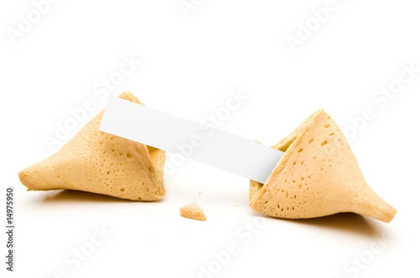 Obraz Isolierter Glückskeks mit Textfreiraum