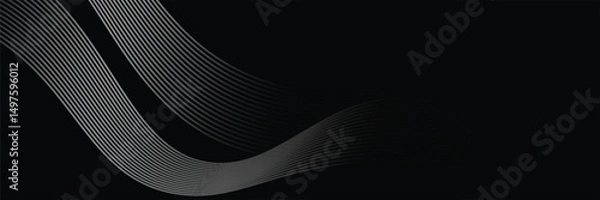 Fototapeta White dynamic abstract vector background with diagonal lines. Trendy classic color.