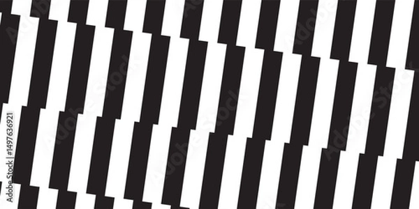 Fototapeta Repeating zigzag lines wallpaper. Thunder bolt background. Electric power, flash light, jagged stripes pattern. Superhero, boom, speed or surprise anime cartoon print. Vector graphic illustration.
