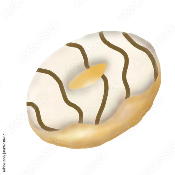 Obraz donut milk sweet