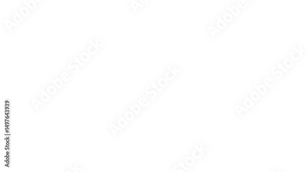 Fototapeta Neon ruler horizontal glow with transparent background