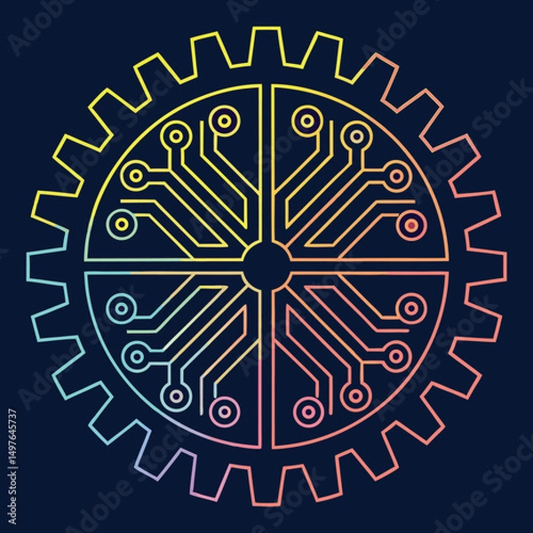 Fototapeta Colorful abstract vector illustration design