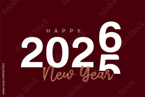 Fototapeta Futuristic 2026 Logo Design for Technology or Business Brand