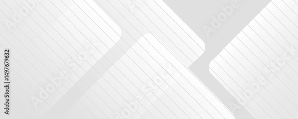 Fototapeta background design with diagonal line pattern in grey colour. Vector white horizontal template for business banner, formal invitation backdrop, luxury.
