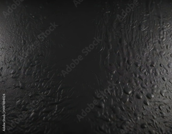 Obraz Intricate leather grain, polished black surface, subtle highlights ,  texture,  shiny