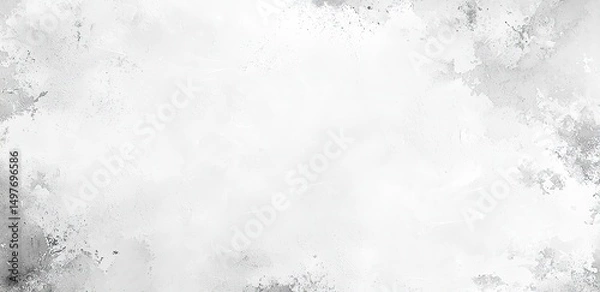 Fototapeta Light gray textured concrete wall with peeling and distressed details. Grunge background texture with copy space. Industrial aesthetic perfect for backgrounds, urban designs and artistic projects.