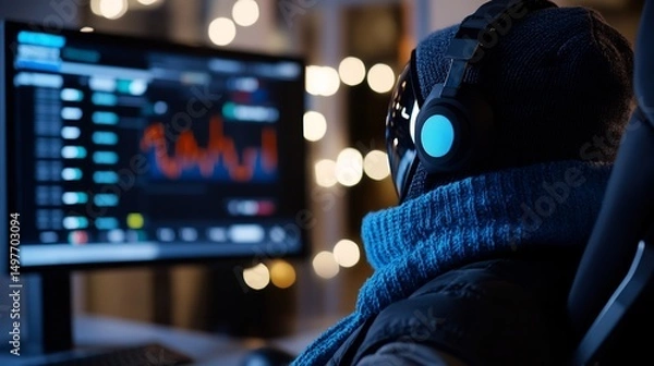 Obraz Night Trader: Analyzing Stock Market Data