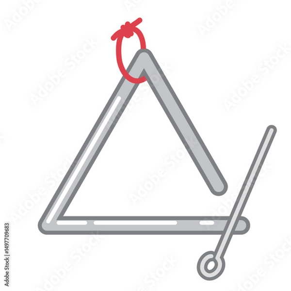 Fototapeta シンプルなトライアングルのイラスト