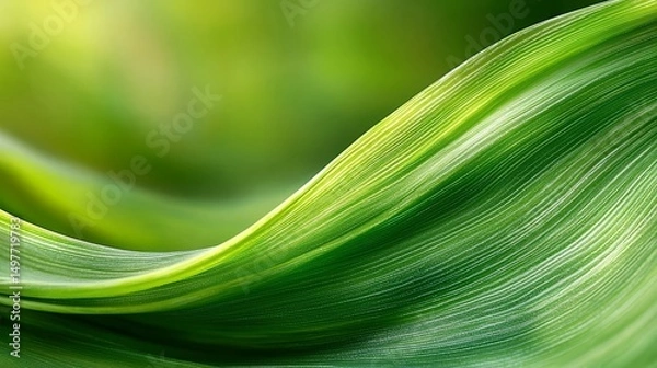 Obraz Green Leaf Texture Waving