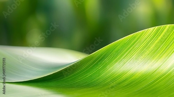 Obraz Green Plant Leaf Macro
