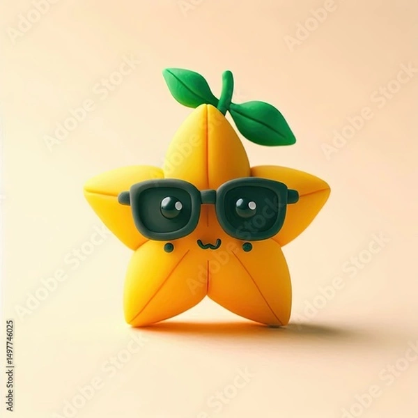 Obraz starfruit cartoon caracter