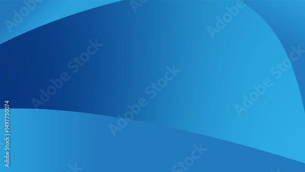 Obraz Abstract Blue Gradient Background with Smooth Blended Colors