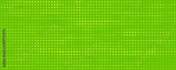 Fototapeta Dots halftone yellow green color pattern gradient texture background.