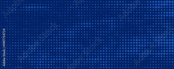 Fototapeta abstract halftone texture blue background in geometric style