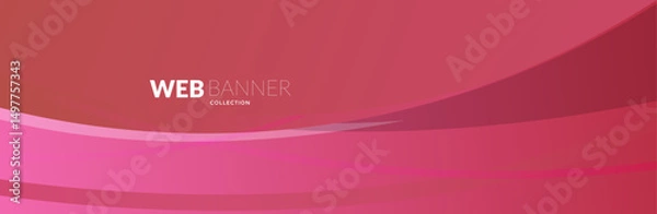 Fototapeta abstract background with red banner circles