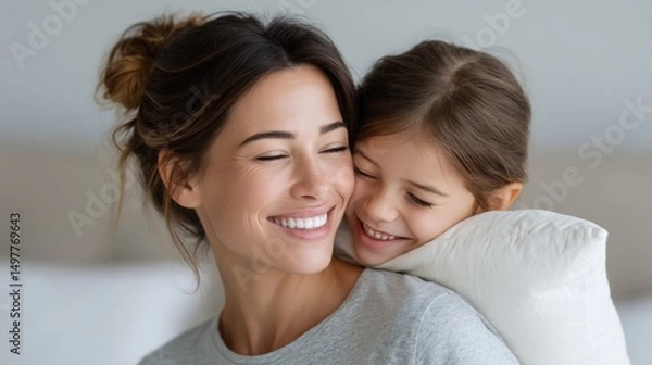 Obraz Heartwarming Moments Between Mother and Child Highlighting Love and Happiness