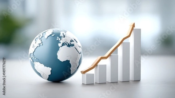 Obraz Global Economic Growth Trends and Future Outlook