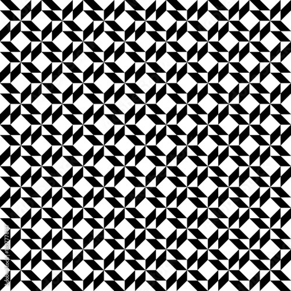 Fototapeta Seamless geometric pattern Rhombs in cross