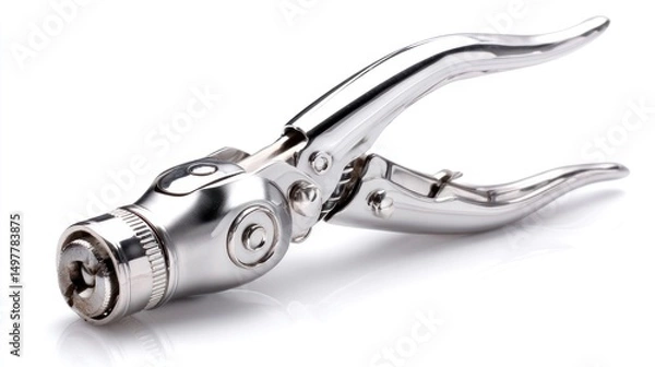 Obraz Chrome Plated Handheld Tool for Precision Work in Various Applications and Settings