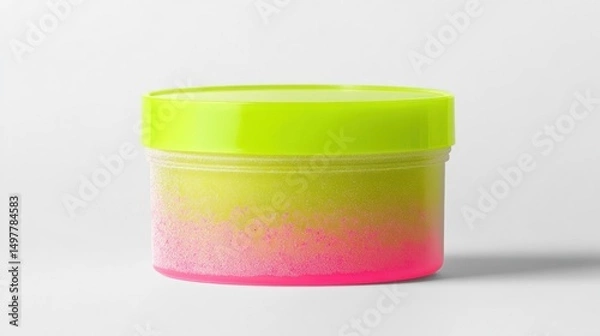 Obraz Bright Colorful Container with Vibrant Neon Gradient for Creative Projects and Designs