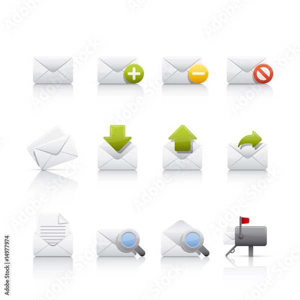 Obraz Icon Set - Comunications and Mail