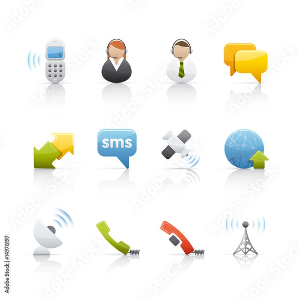 Obraz Icon Set - Internet & Comunications