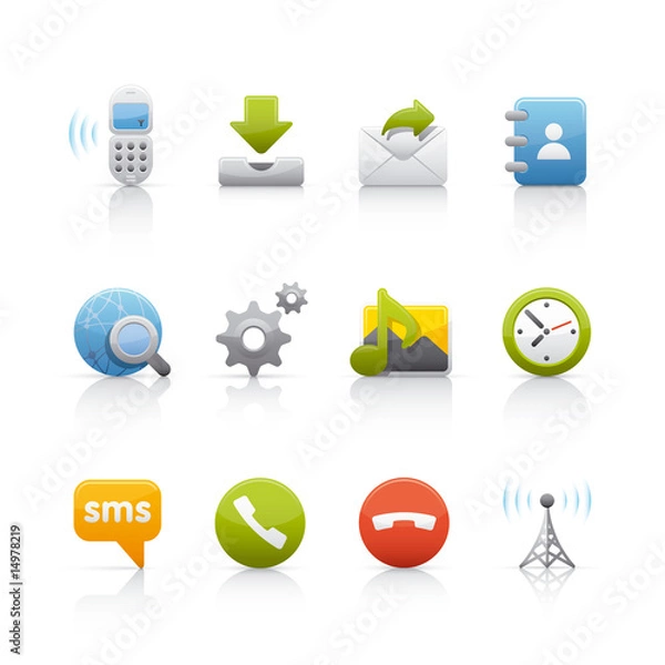 Obraz Icon Set - Communications