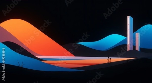 Fototapeta Elegant modern abstract wallpaper for every Windows desktop.
