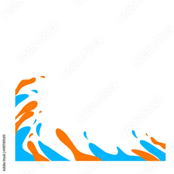 Fototapeta vector illustration of an abstract background