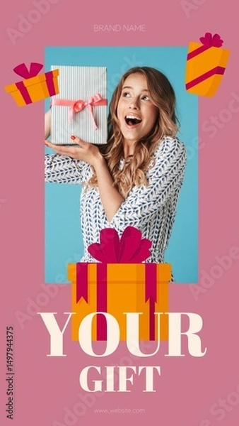 Obraz Gift Boxes Story / Vertical / Part 02