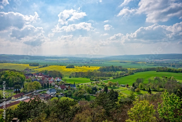 Fototapeta View of landscapes and fields