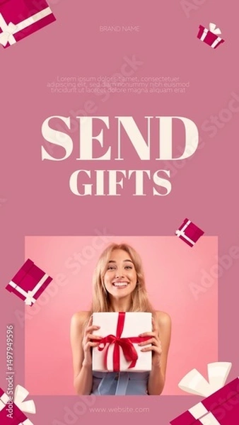 Obraz Gift Boxes Story / Vertical / Part 01