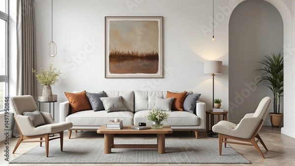Fototapeta living room interior