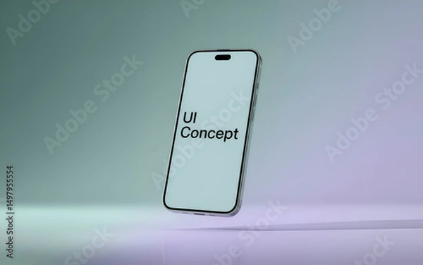 Fototapeta vector illustration of a mobile phone