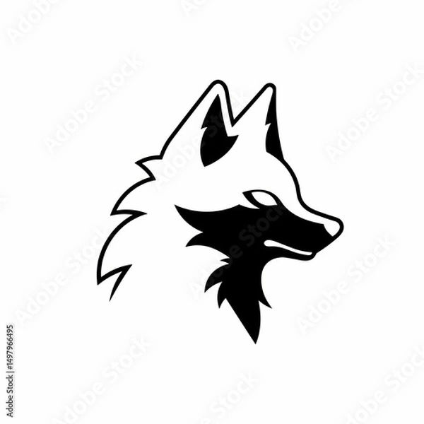 Obraz wolf head vector